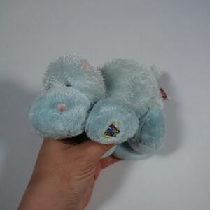Ganz Webkinz Lil Kinz Hippo Blue Plush Stuffed Animal HS009 No Code